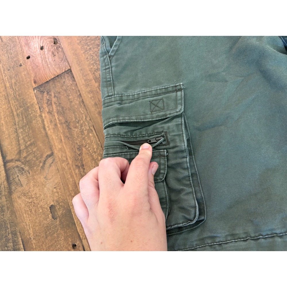 Boy Scouts of America Kids Youth 10 Green Convertible Cargo Pants Shorts Uniform - Picture 4 of 12